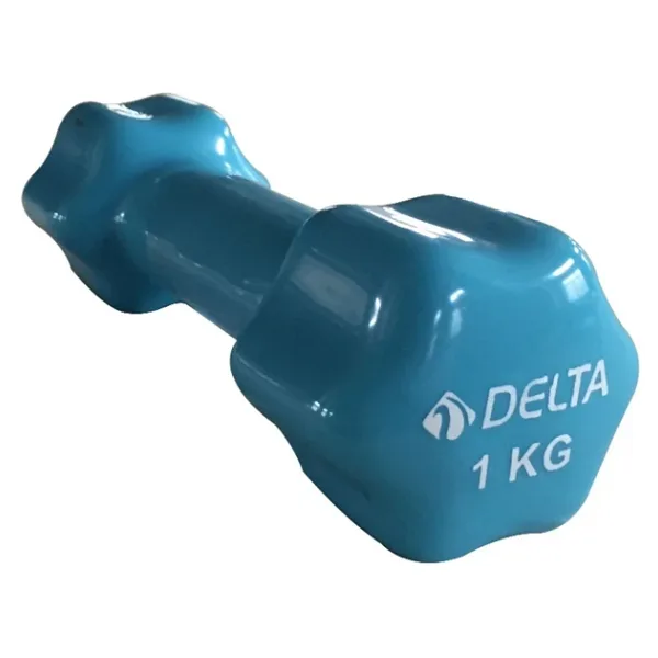 Delta 1 Kg x 1 Adet Deluxe Pvc Kaplama Turkuaz Demir Dambıl