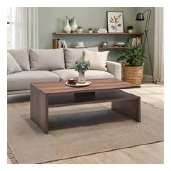 Dikdörtgen Orta Sehpa - Koyu Ceviz (Oslo Ceviz) 110x42x65 cm (GxYxD)