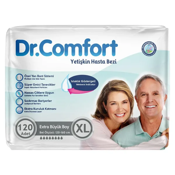 Dr.Comfort Belbantlı Ekstra Büyük Boy XL 30'lu 4 Adet Hasta Bezi