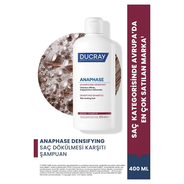Ducray Anaphase Densifying 400 ml Saç Dökülmesine Karşı Şampuan