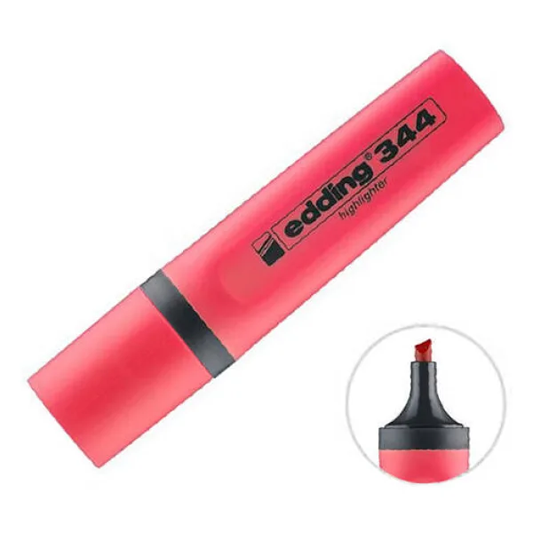 Edding E-344 Kırmızı Fosforlu Kalem