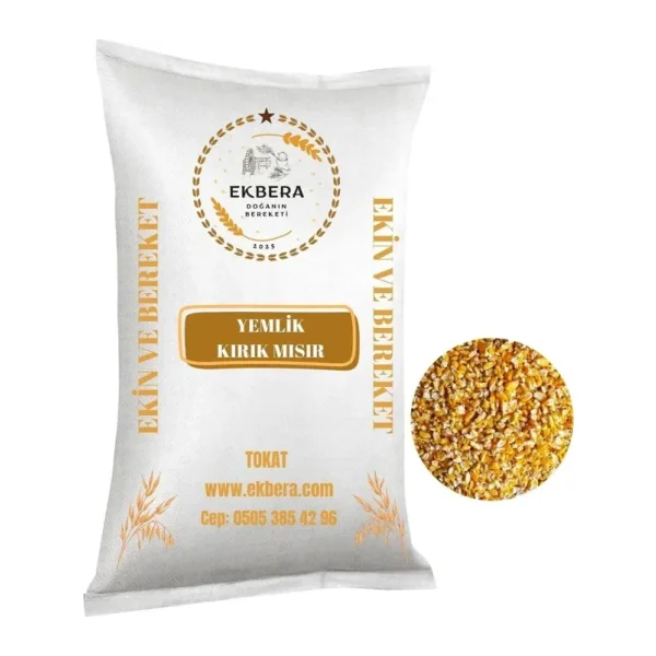 Ekbera Yemlik Kırık Mısır (Tavuk, Güvercin, Kanatlı Yem) - 5 Kg