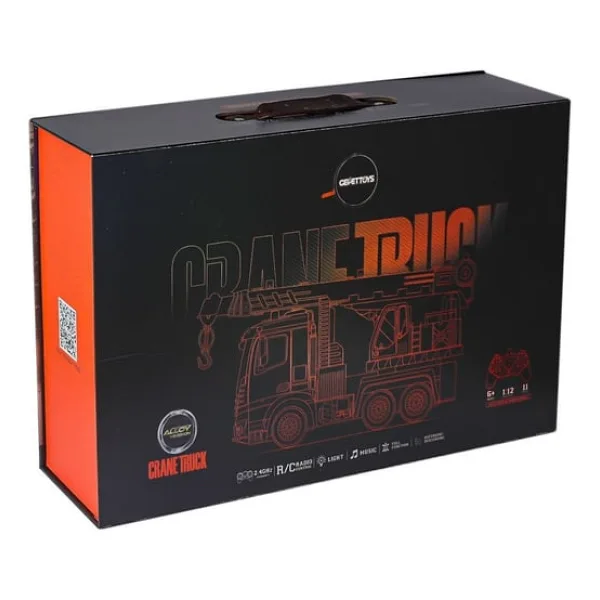 Gepettoys 1:12 Müzikli Işıklı RC HJ8005-1 Uzaktan Kumandalı Vinç