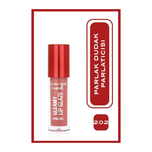 Golden Rose Mood Gleamy Lip Glaze 202 Peachy Nude Dudak Parlatıcısı