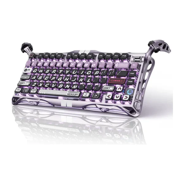 GravaStar Mercury V75 Pro Iron Purple RGB %75 TKL Magnetic Switch Kablolu Mekanik Oyuncu Klavyesi