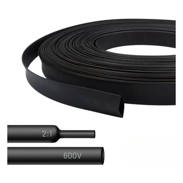 Gwest Woer Isı İle Daralan Makaron Siyah Çap:3mm 200 Metre
