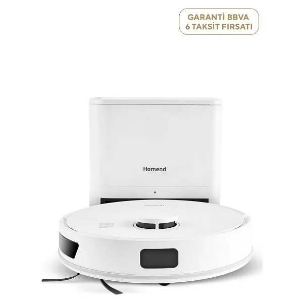 Homend Alex Laser Power 1289H Çöp İstasyonlu Akıllı Robot Süpürge