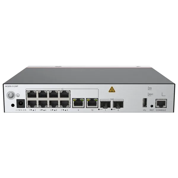 HUAWEI eKIT AC650-512AP 10 PORT 2 X 10G SFP+ WIRELESS CONTROLLER