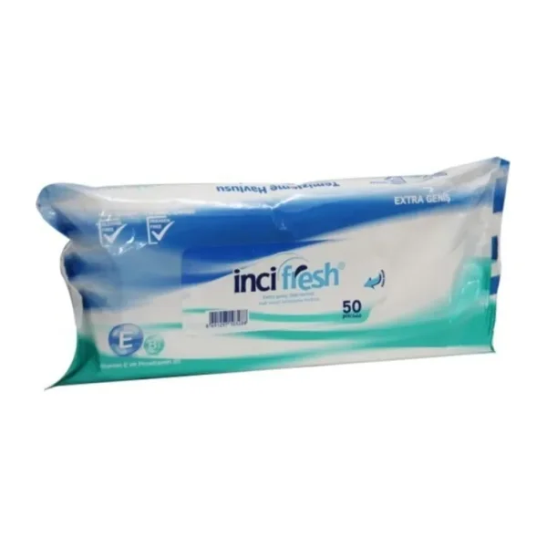 İnci Fresh Incifresh Inci Fresh Islak Vücut Temizleme Havlusu 50 Pcs