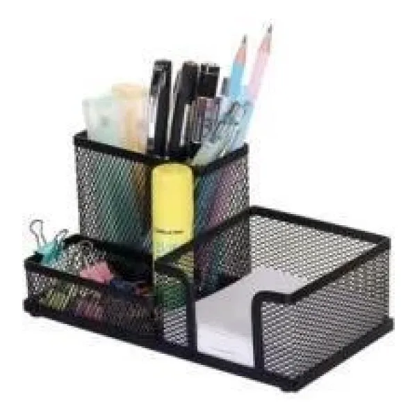 Kraf 410G Metal 3'lü Perfore Masaüstü Organizer