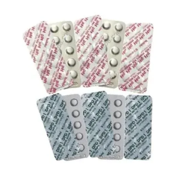 Lamotte Dpd1(Serbest Klor)+Phenol Red (Ph) Havuz Yedek Test Ölçüm Tableti 10 Lu Paket -100 Adet