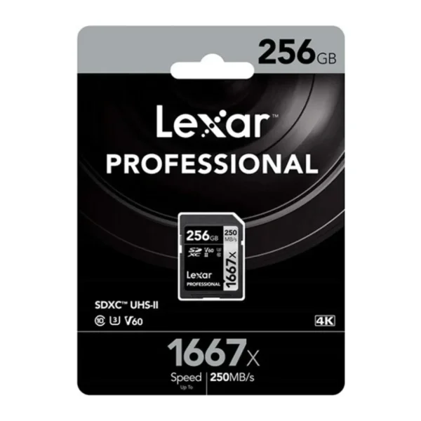 Lexar Professional 1667x LSD256CBNA1667 Class 10 UHS-II U3 V60 256 GB Hafıza Kartı
