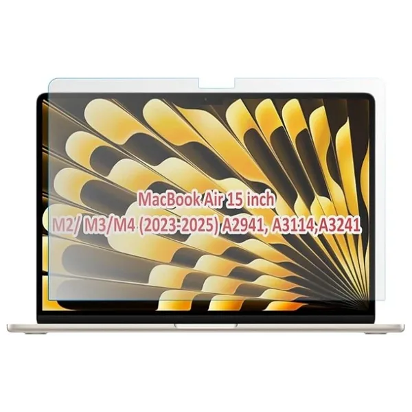 Macbook Air 15 Inç M4-M5 Tam Uyumlu Esnek 9H Nano Ekran Koruyucu