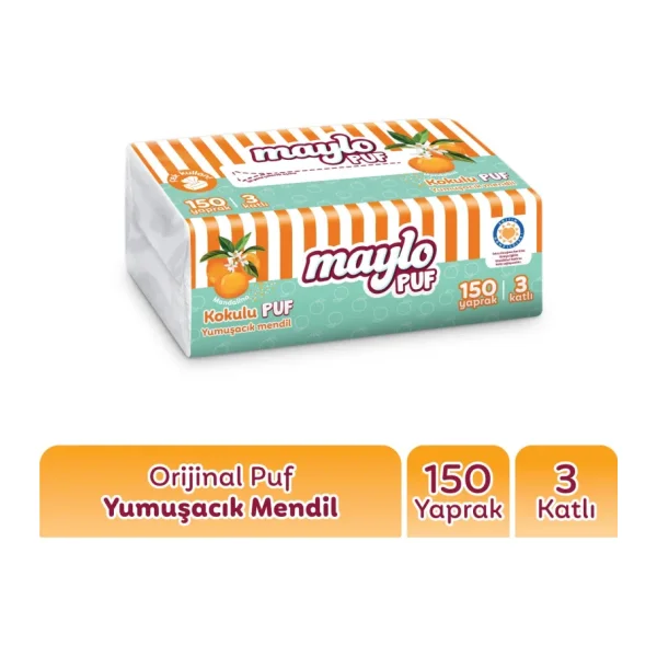 Maylo Puf Mandalina Kokulu Mendil 150'li