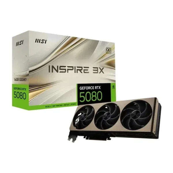 MSI RTX 5080 16G Inspire 3X OC G5080-16I3C 256 Bit GDDR7 16 GB Ekran Kartı