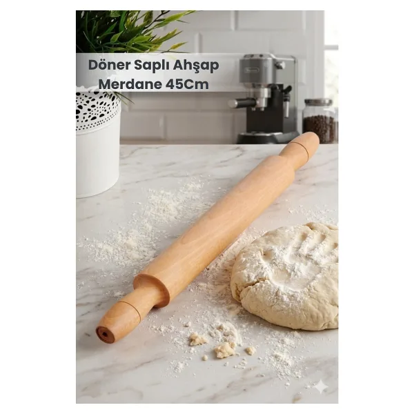 Orvila Döner Saplı Ahşap Merdane 45Cm