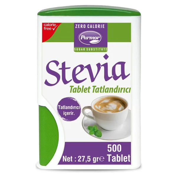 Parmor Stevia Tablet Tatlandırıcı 500'LÜK Kutu