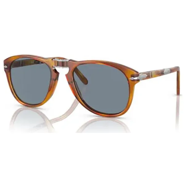 Persol Steve McQueen PO0714SM 096/56 Brown-Light Blue Erkek Güneş Gözlüğü