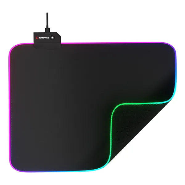 Rampage Pulsar MP-21 Siyah RGB Mouse Pad