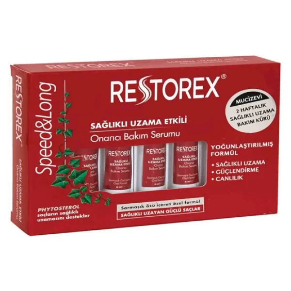 Restorex Onarıcı Saç Bakım Ampul Serum 7 Adet X 6 Ml Sağlıklı Uzama Etkili
