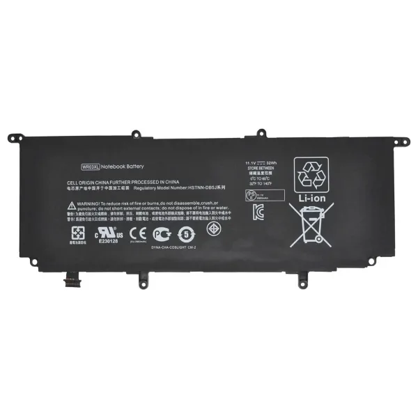 RETRO Hp Split 13-m100 x2, WR03XL Notebook Bataryası - Ver.1 (Keyboard Dock)