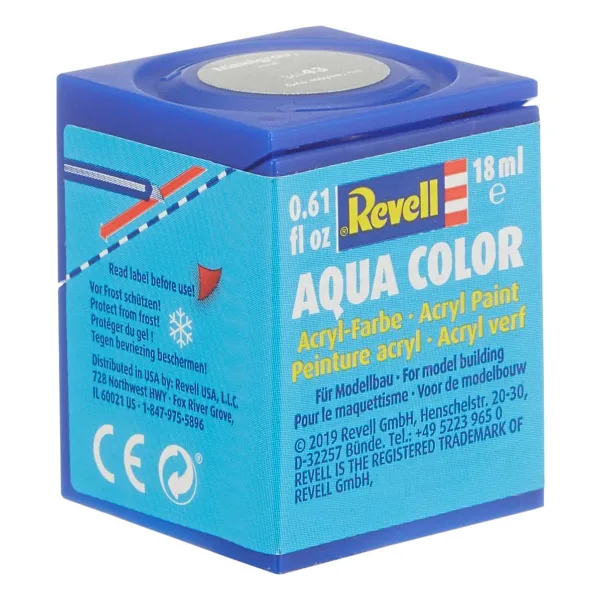 Revell - Su Bazlı Maket Boyası Gri Mat 18 Ml (36143)