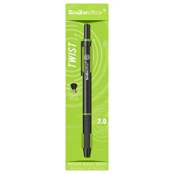 Scrikss Twist Yeşil 2.0 mm Versatil Uçlu Kalem