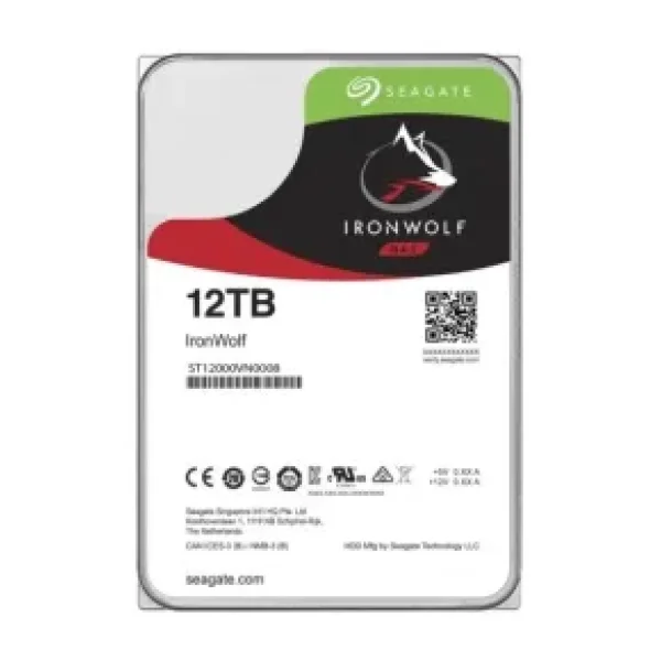 Seagate IronWolf Nas ST12000VN0008 SATA 3.0 7200 RPM 3.5" 12 TB Harddisk