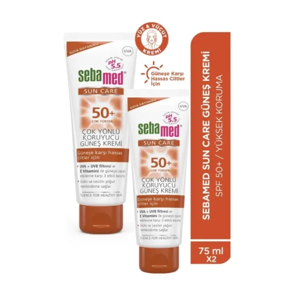 Sebamed Sun Care Çok Yönlü Koruyucu 75 ml 2 Adet 50 Faktör Güneş Kremi
