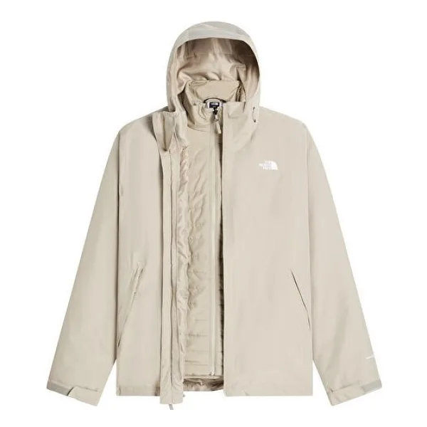 The North Face Carto Mono Triclimate 3IN1 NF0A8D1S2MB1 Kapüşonlu Bej Erkek Mont