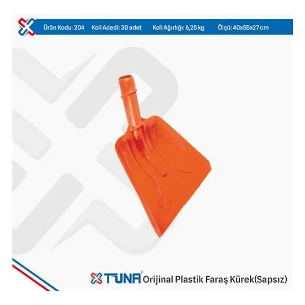 Tuna 204 Orjinal Plastik Faraş Kürek Sapsız