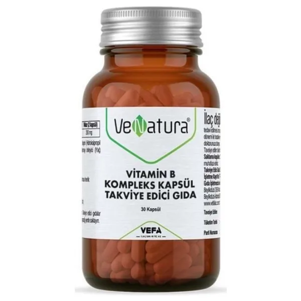 Venatura Vitamin B Kompleks 30 Kapsül