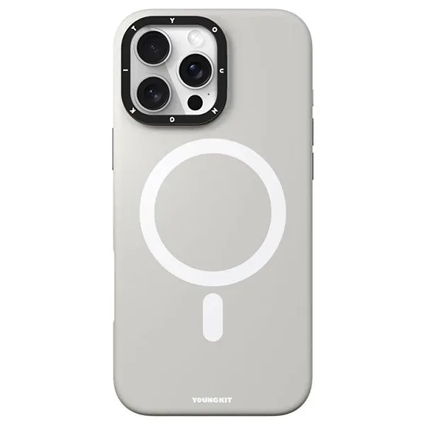 Youngkit Bitty Cream iPhone 16 Pro Magsafe Uyumlu Silikon Kılıf