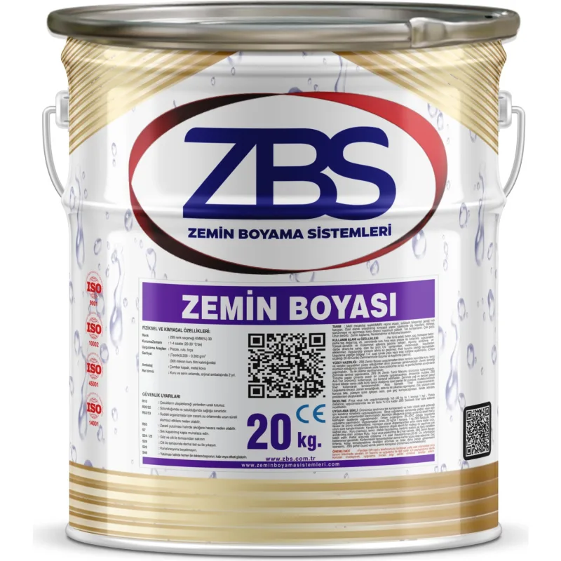 ZBS Zemin Boyası 20 kg Açık Gri RAL-7035