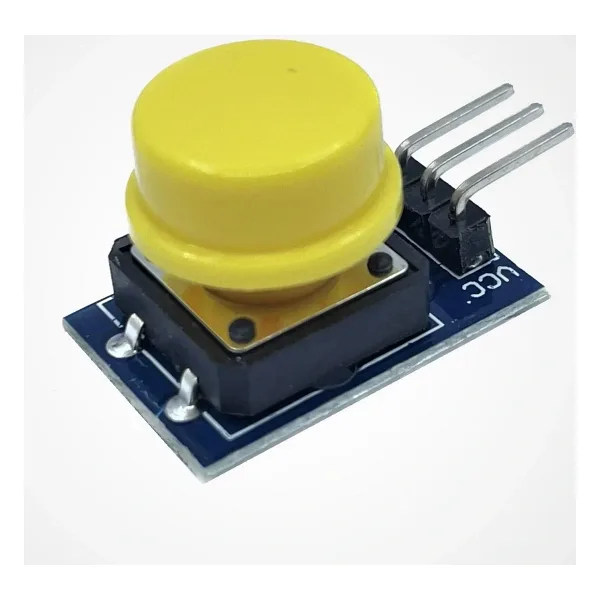 12x12mm Push Buton Switch Modül Sarı Kapak 1 Adet