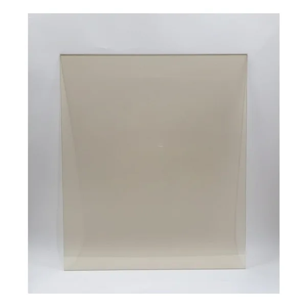 48.5 x 31.5 Yüksek Isıya Dayanıklı Şömine Kuzine Soba Camı 4 mm - Seramik Cam (Bal Rengi, Şeffaf)