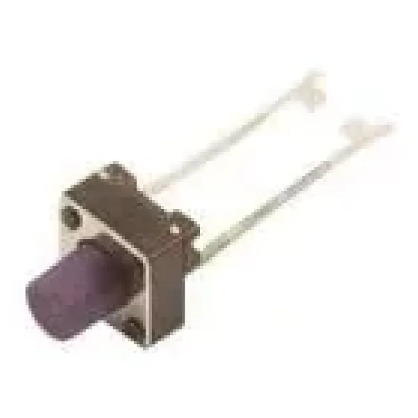 6X6X7mm 2 Pinli Uzun Bacaklı Mor Tact Switch