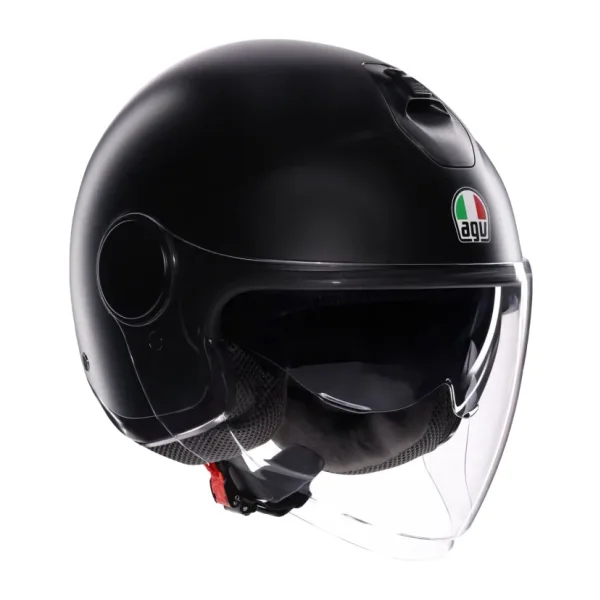 Agv Eteres Mat Siyah Açık Motor Kaskı