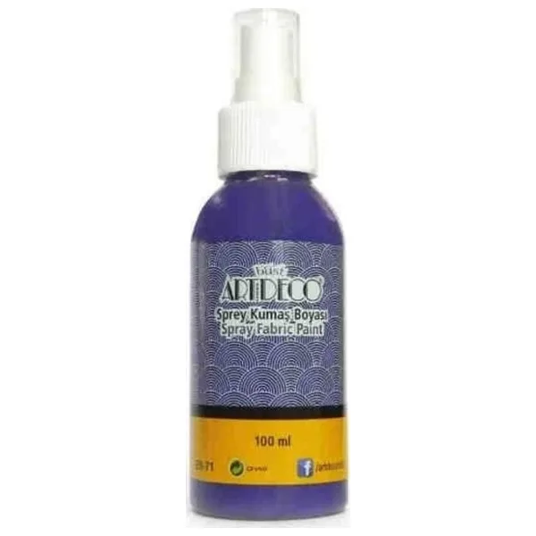 Artdeco 1208 100 ml Mor Sprey Kumaş Boyası
