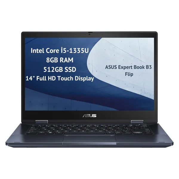 Asus ExpertBook B3 Flip B3402FVA-I58512S0D i5-1335U 8 GB 512 GB SSD Iris Xe Graphics 14" Full HD İkisi Bir Arada Notebook