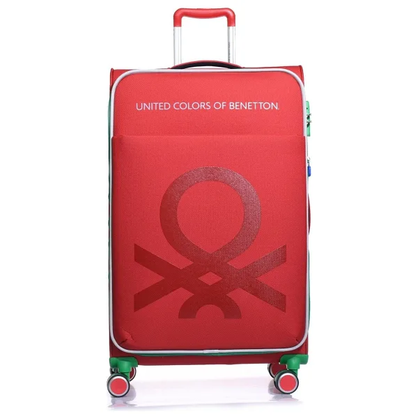 Benetton BNT2200 Ultra Light Kumaş Kırmızı Kabin Boy Valiz
