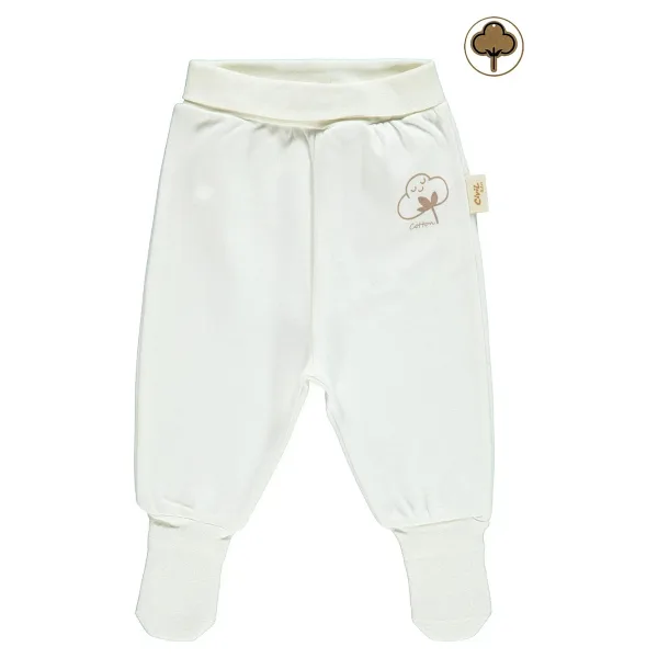 Civil Baby Bebek Organik Çoraptolon 1-9 Ay Ekru