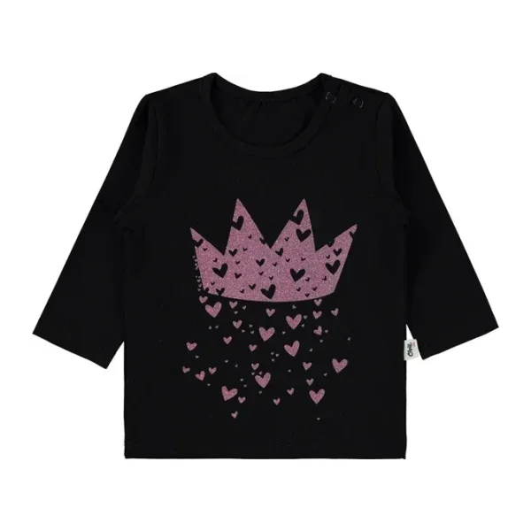 Civil Baby Kız Bebek Sweatshirt 6-18 Ay Siyah