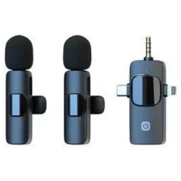 Coverzone ZR564 Kablosuz 2'li Yaka Mikrofonu