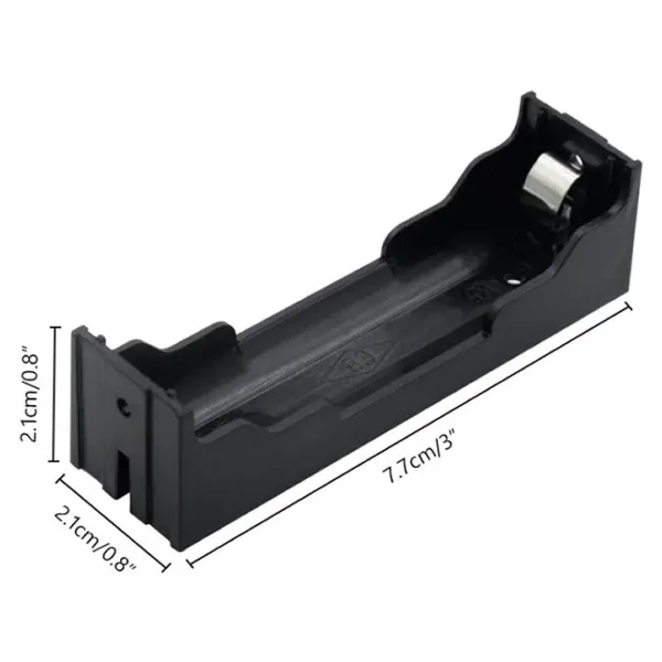 Devremarkt 18650 Pcb Tip Pil Yuvası 1'Li 3.7V Akü Şarj Powerbank Pil Tutucu Kutusu Batarya Lityum Li-İon Pin