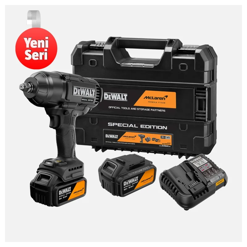 Dewalt Dcf99Mp2T-Qw Mclaren 1/2" Somun Sıkma + 2X5Ah Akü Set