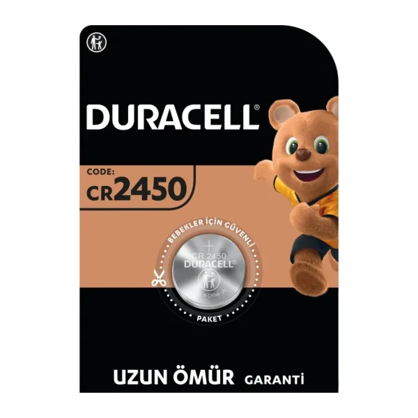 Duracell CR2450 3V Lityum Düğme Pil