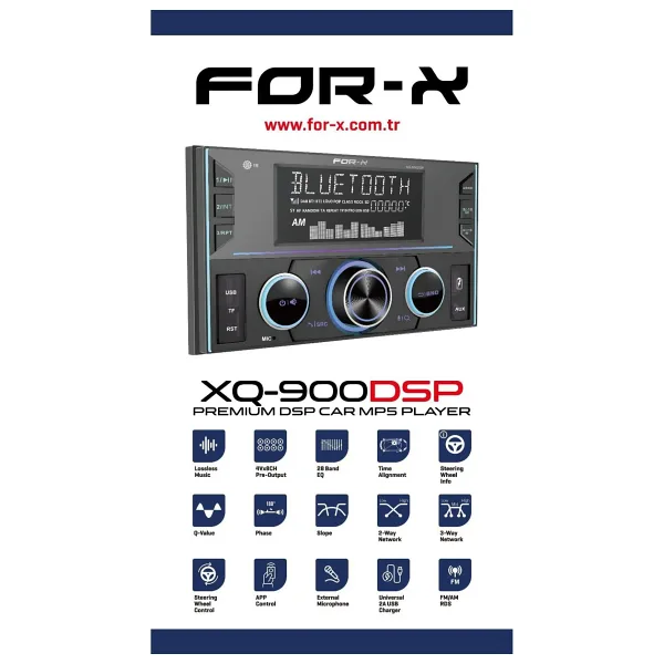 For-X XQ-900DSP Profesyonel Oto Teyp