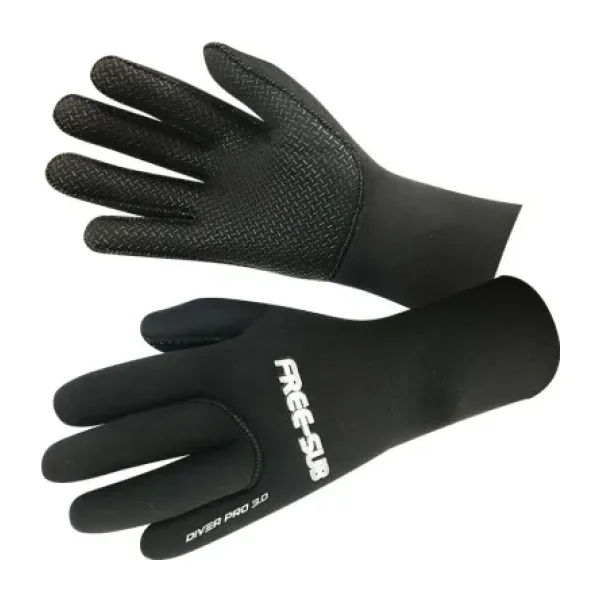 Free-Sub Diver Pro 3mm Black (Siyah) Neopren Dalış Eldiveni - XL