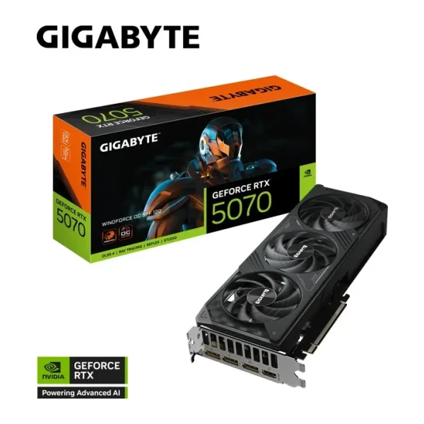 Gigabyte RTX 5070 Windforce OC SFF 12G GV-N5070WF3OC-12GD 192 Bit GDDR7 12 GB Ekran Kartı